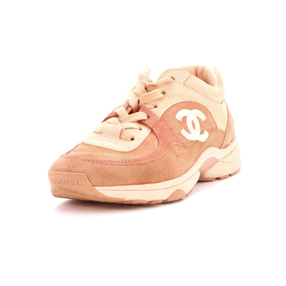 Chanel Women's CC Low-Top Sneakers Suede - Picture 1 of 6